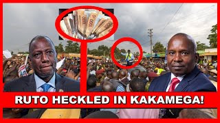 Wueh KIMEUMANA Ruto HECKLED Rejected in kakamega DAMPED After Using 3M To Mobilize Crowd Chased Away