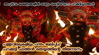 Parakkutty Chathan || പത്തുവിരലുകളിലും പന്തം ജ്വലിപ്പിച് പറക്കുട്ടി ചാത്തൻ തെയ്യത്തിന്റെ തിരുനടനം ||