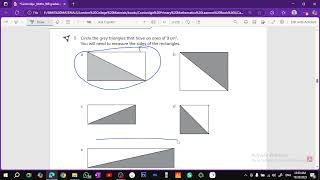 7.1 Rectangles and triangles - Cambridge Primary Mathematics Workbook 6 | شرح