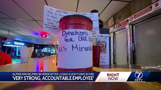 alpine inn helps employee