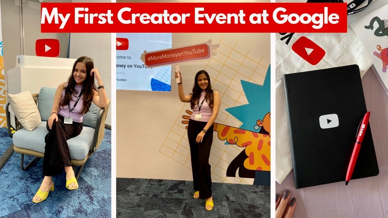 Vlog My First Event As A Creator Visited Google Mumbai