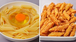 I Combine Egg With Pasta \u0026 Make This Snacks | Easy Fried Pasta Snacks Recipe | Yummy