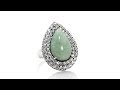 Jade of Yesteryear Green Jade PrincessStyle Ring