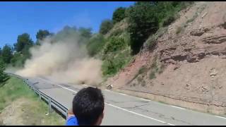 Rally Osona 2017 crash Orriols skoda fabia R5