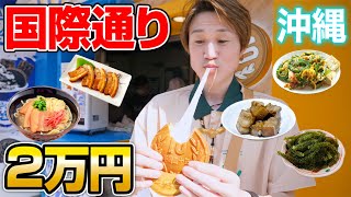 【大食い】沖縄の国際通りで2万円食べきるまで帰れません‼️【ぞうさんパクパク】【沖縄】【食べ歩き】