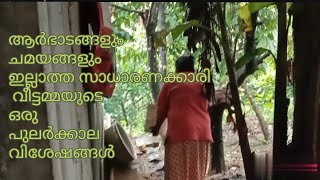 ആർഭാടങ്ങളും ചമയങ്ങളും ഇല്ലാത്ത സാധാരണക്കാരി വീട്ടമ്മയുടെ ഒരു പുലർക്കാലവിശേഷങ്ങൾ