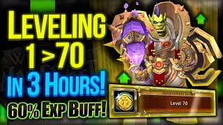 Wow! From 1 To 70 level In 3 HOURS! Get 60% Exp BUFF Now! Dragonflight Leveling Guide / EASY