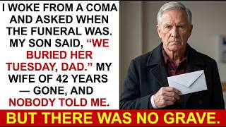 I asked when the funeral was — my son said "We buried her Tuesday, Dad"