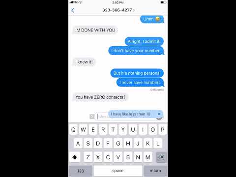 Texting Random Numbers... - YouTube