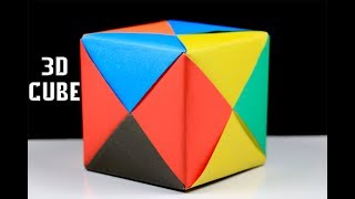 Origami Cube - How a make a 3d cube with paper - Easy Origami Tutorial