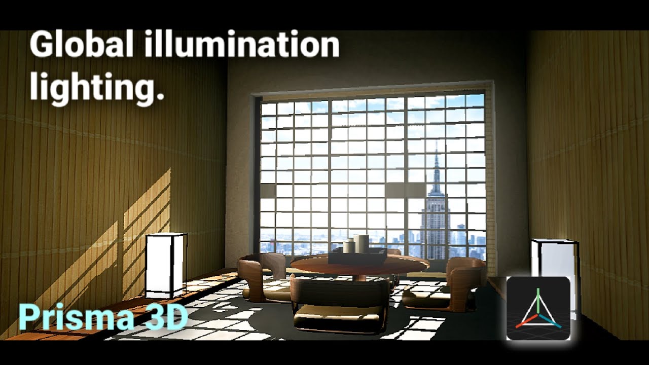 Global Illumination Lighting In Prisma 3d Youtube