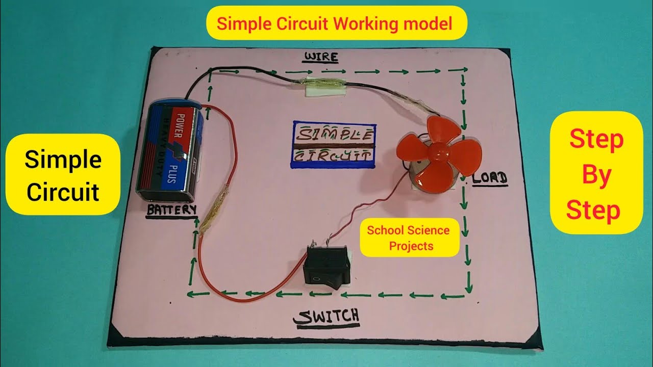 How To Make A Simple Electric Circuit Working Model School Science