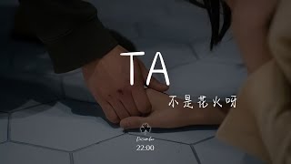 不是花火呀 - TA 🔥 2025抖音最最最火『縱使我跨過大海 越過山脈 卻也只能相望』【動態歌詞】