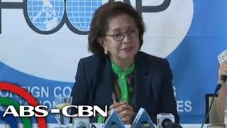 WATCH: Former Ombudsman Morales talks to foreign correspondents | 27 July 2018