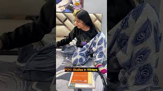 stages in Winter studies 🥶 ❄️ | Simar Anand Vlog #shorts #comedy #shortsfeed