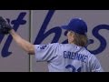 LAD@MIA: Greinke throws 7 2/3 shutout frames in win