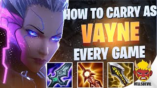 WILD RIFT | How To Carry EVERY GAME With Vayne | Challenger Vayne Gameplay | Guide & Build