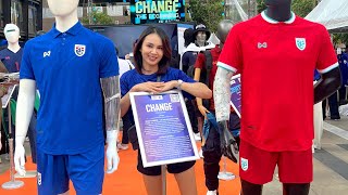 งานเปิดตัสเสื้อทีมชาติไทยในคอนเซปต์ #change