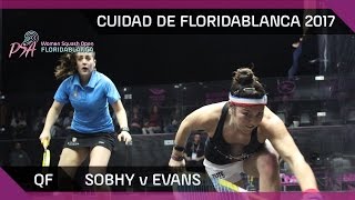 Squash: Sobhy v Evans - Ciudad de Floridablanca 2017 - QF Highlights