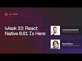 Live Dev Session: React Native 0.81, Faster iOS Builds, Android 16 & SafeArea Changes
