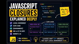 JavaScript Closures Explained Deeply (Lexical Environment & Scope Chain)