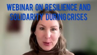 Webinar on resilience and solidarity in a world in crisis 31 January 2023