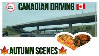 Driving On Hwy 401, 400 \u0026 427, Toronto,Ontario Canada|Canadian Driving With Beautiful Autumn Scenery