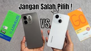 DUEL HP TERPANAS‼️ Tecno Spark Go 1 vs Infinix Smart 9 MANA YANG TERBAIK?