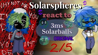 Solarspheres react to Solarballs & 3ms (2/5) ||⚠️MY AU⚠️|| ORIGINAL‼️ || Vanny demon