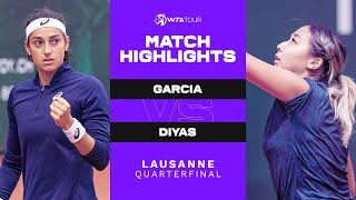 Caroline Garcia vs. Zarina Diyas | 2021 Lausanne Quarterfinal | WTA Match Highlights