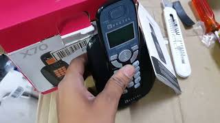 Beetel X70 Cordless Landline Phone, 2.4GHz, 2 Way Speakerphone, Volume Adjustment unboxing