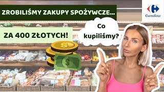 WYDALIŚMY 400 ZŁ NA ZAKUPY SPOŻYWCZE!!!/ CO KUPILIŚMY???