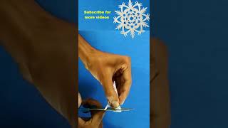 Paper snowflake for christmas decorations #shorts #youtubeshorts #viral