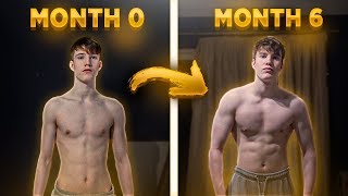 6 Month Body Transformation from Skinny to Less Skinny