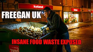 UK FREEGAN EXPOSES HUGE FOOD WASTE FROM UK RETAILERS ICELAND BY DUMPSTER DIVING