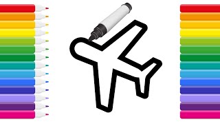 How to draw a plane for kids easy step by step.