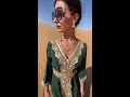 urgarment.com middle east vintage elegant dark green caftan kaftan dress with lace embroidered