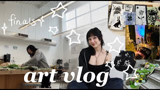 art vlog ★ finals week! as a college art student