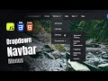 Building a Responsive Navbar with Dropdown Menus | HTML, CSS, JavaScript