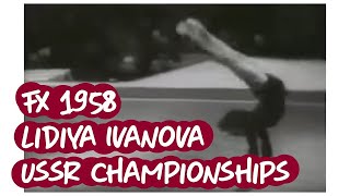 Lidiya Ivanova - Floor - 1958 USSR Gymnastics Championships