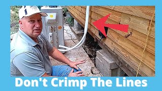 Installing Copper Lines For Air Conditioner