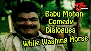 Vamsodharakudu Comedy Scenes || Babu Mohan Comedy Dialogues While Washing Horse