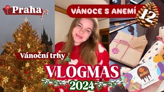 VLOGMAS #12 - vánoční trhy v Praze s kamarádkou | ANEMÍ