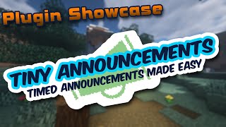 TinyAnnouncements - Minecraft Spigot Plugin Showcase and Tutorial!