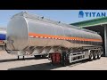 TITAN 45000 Liters Aluminum Tanker Trailer Price for Fuel Transport