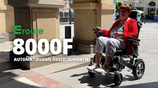 Eroute 8000F – Automatikus össze- és széthajtás – Könnyű összecsukható elektromos kerekesszék