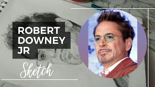 Robert Downey Jr(RDJ)sketch drawing.#art#drawing#short#sketch#rdj#tonystark#portrait#robertdowneyjr