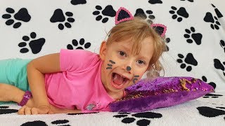 Alena wants to play with pets - cats  VS dogs