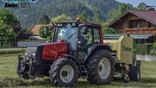 Heu Pressen 2016| Valtra| 6250 |Krone | Vario Pack|