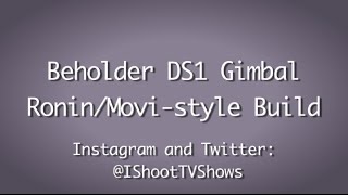 Beholder DS1 Gimbal - Ronin/Movi-style build